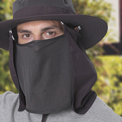 Sombrero De Pesca El Sol Con Cara Y Cuello Protección Unisex