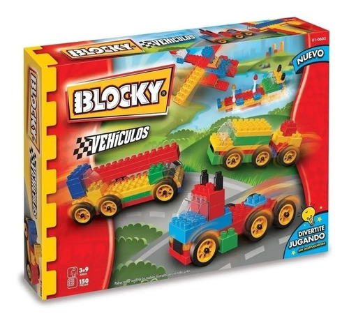 Blocky Vehiculos 140 Piezas Juego De Construccion C/ Bloques