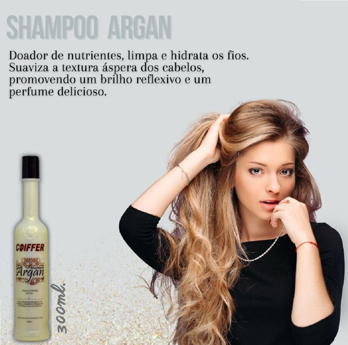 Shampoo Hidratação De Argan Coiffer 300ml - Fios Saudáveis