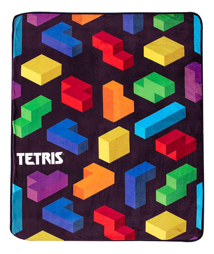 Manta Sherpa De Tacto Seda Northwest Tetris, 60 X 80, Colore