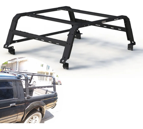 Jaula Antivuelco Amarok Hilux Regulable Rack Off Road Bracco