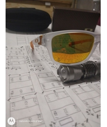 Oakley Júpiter Squared Matteclear W/fire Iridium Made In Usa Espejo Amarillo Transparente Amarillo (Usado)