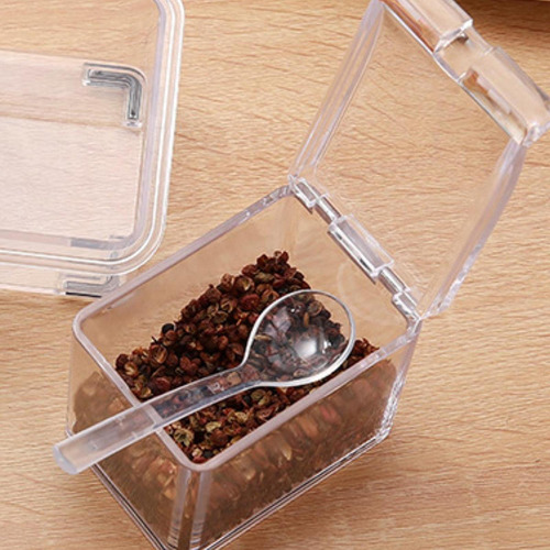 Caja De Condimento Transparente Juego De Cocina