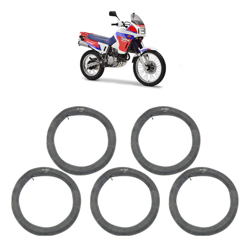 Kit Câmara Ar Nx 350 Sahara 3.00-21 5 Peças Com Bico Válvula Tipo da válvula Schrader