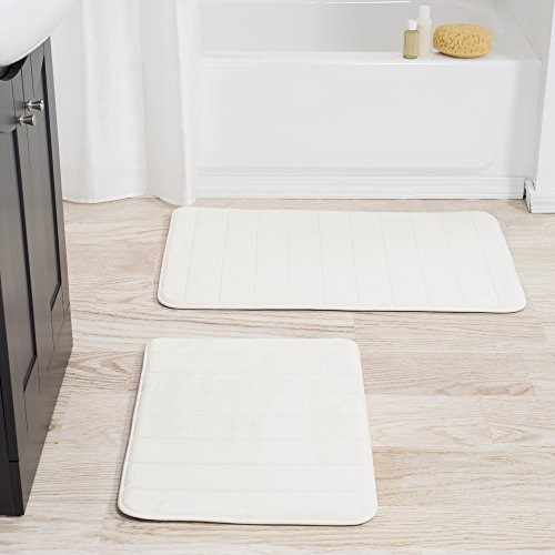 Juego De Alfombras De Baño De 2 Piezas, De Espuma Viscoelást