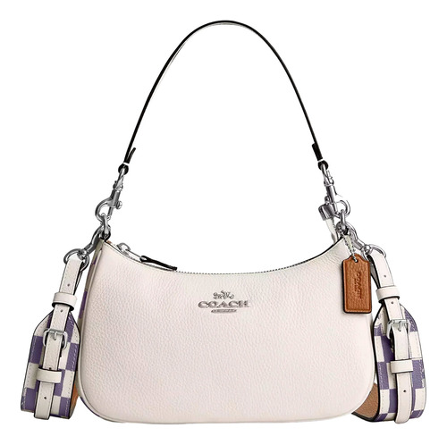 Bolsa Coach Teri Shoulder Bag Estampado Cuadros Modelo Cr103