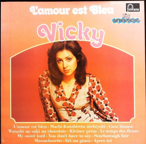 Vinilo Vicky L Amour Est Bleu + Obi + Edición Japonesa