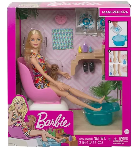 Boneca Pentear Maquiar Barbie Salão Barbie Busto Mãos Fala