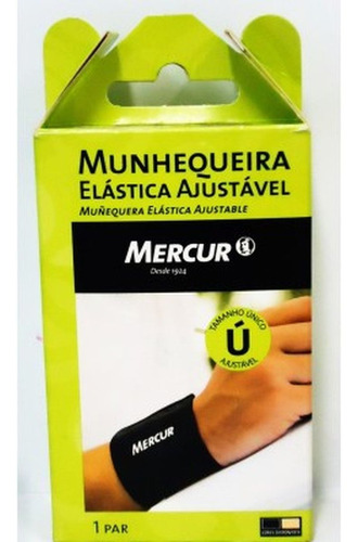 Munhequeira Elástica Ajustável Mercur Tamanho M 22x15