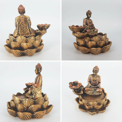 Imagem Do Buda Queima Incenso Calma Paz Meditação