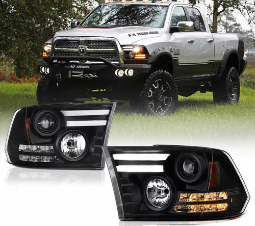 Par Faros Led Dodge Ram 2014 2015 2016 2017 2018 2019 Tribal