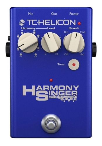 Imagen 1 de 4 de Pedal de efecto para instrumento de cuerda TC Helicon Harmony Singer 2  azul