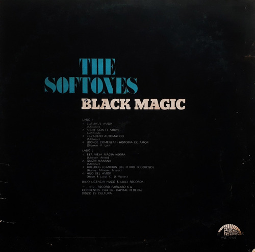 The Softones - Black Magic Lp R (Usado)