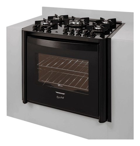 Fogão De Embutir Fischer 5q Tc Gran Cheff Forno C/ Air Fryer
