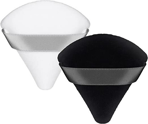 Imagen 1 de 2 de Triangle Velvet Powder/ Motas/ Borlas (6pack) Bmakeup