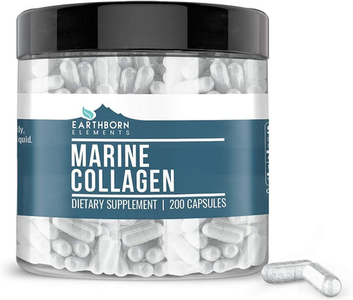 Earthborn Elements  Marine Collagen  960mg  200 Capsules