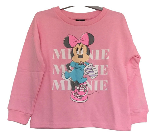 Poleron Minnie Mouse - Talla 8 - Sin Capucha