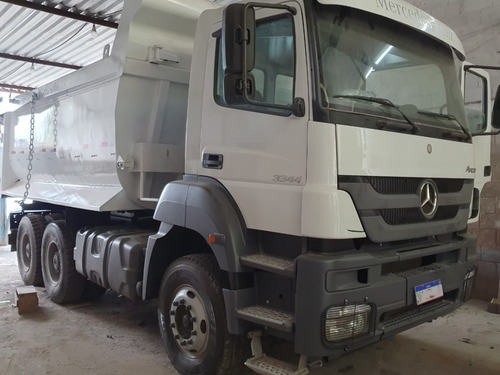 Mercedes-benz Axor 3344 K 6x4 Ano 2013 Caçamba Traçado