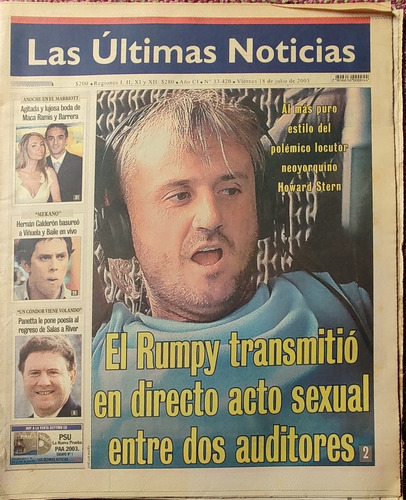 Diario Las Últimas Noticias  2003 Rumpy Sexo En Directo(d12