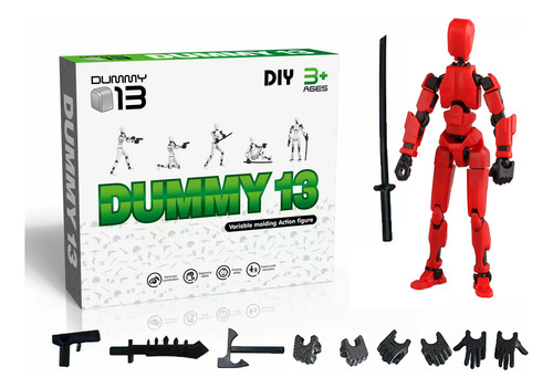 Figura Articulada Dummy 13 Muñeco Con Magnética Robot Armado