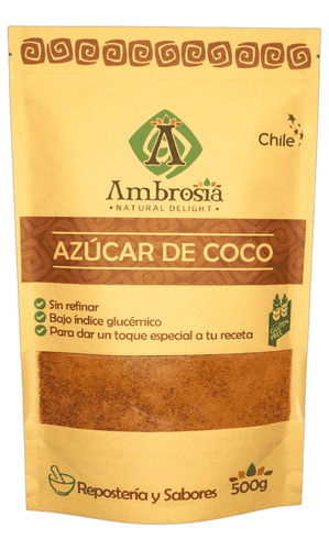 Ambrosia Azúcar De Coco Sin Gluten 500 G