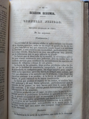 Libro Antiguo De Ciencias 1850 La Antorcha Por Luciano Martí (Usado)