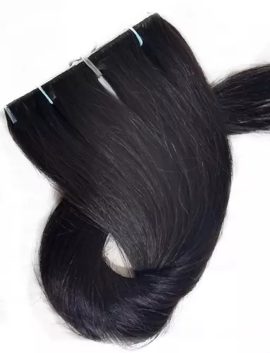 Cabelo Humano Loiro Claro Fita Adesiva 50g 70cm Mega Hair