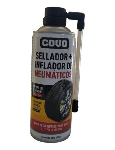 Sellador+ Inflador De Cauchos 450ml Covo