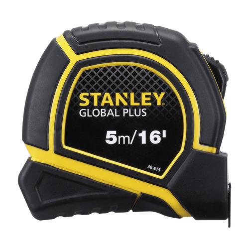 Flexómetro 5 Metros Stanley 30 615 Negro Con Amarillo