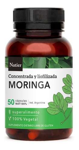 Moringa Natier X50 Capsulas Concentrada Y Liofilizada