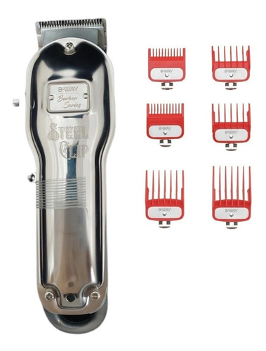 Imagen 2 de 10 de Maquina Cortadora Profesional De Pelo Steel Clip Inalambrica