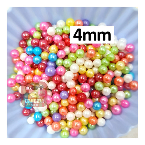 Imagen 1 de 4 de Sprinkles Mix Perlas 4mm Comestibles Colores Reposteria 