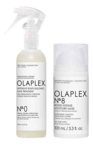 Kit Tratamiento Cabello Olaplex Mascarilla No.8 Y No.0