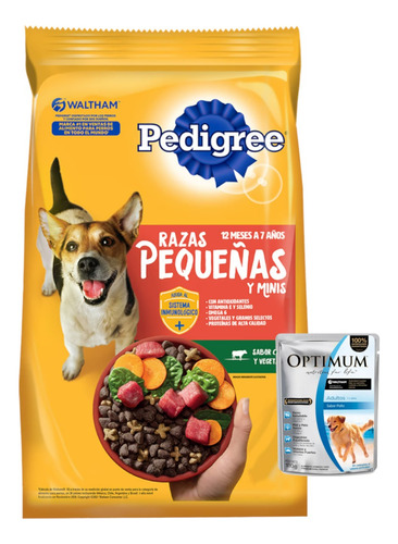 Alimento Perro Pedigree Adulto Raza Pequeña 3 Kg + Promo!