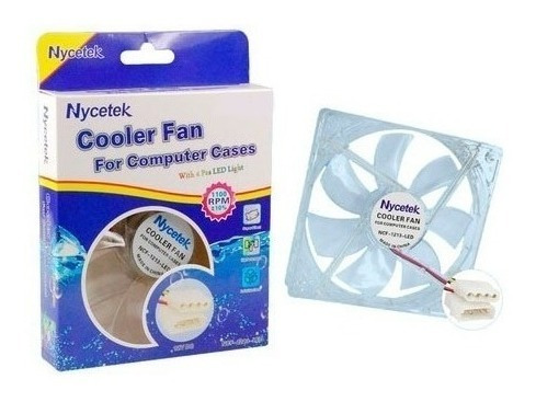 Fan Cooler Ventilador Para Case Pc 8cm 8x8  Luces Led