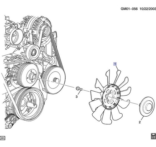 Aspas Ventilador Chevrolet Express Van 1500 V8 5.3l 2014
