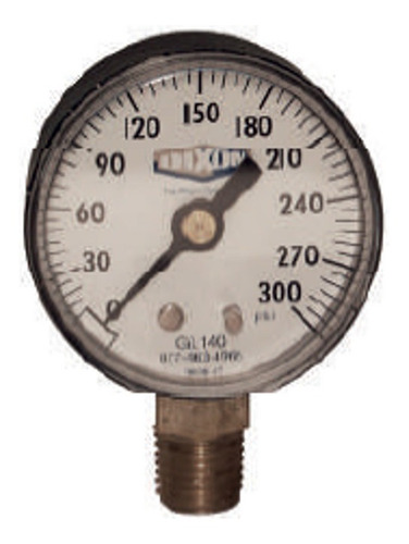 Manometro Seco Std Car. 2 1/2, 0-30 Psi Conex. Inferior 1/4