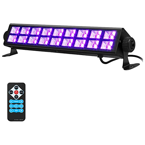 Luz Negra 54w Control Remoto, Barra Uv De 18 Led Sumini...