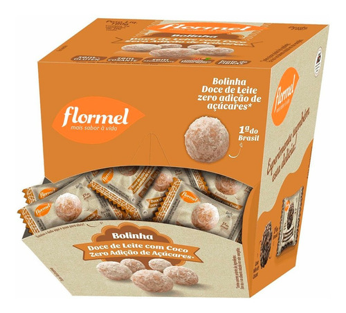 Bolinha Doce De Leite Com Coco Zero Açúcar Flormel