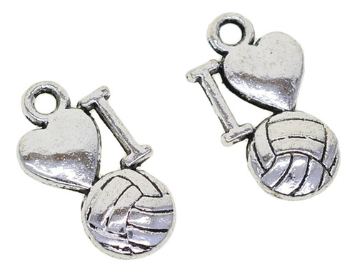 50pcs Volleyball Charm Colgante De Para Diy Collar