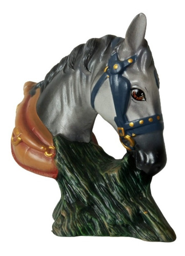 Busto Caballo, Imagen  Cerámica, Alto 26cm Ancho 14 X 25cm  