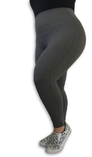 Legging Plus Size Heide Ribeiro Basic Preto Liquidação