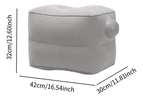 Reposapiés Inflable Para Escritorio, Almohada Para Gris