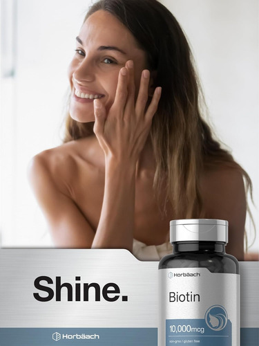 Biotin 10,000mcg 180 Tabletas Horbaach