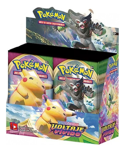 Caja De Sobres Pokémon Voltaje Vivido (36 Sobres) Español