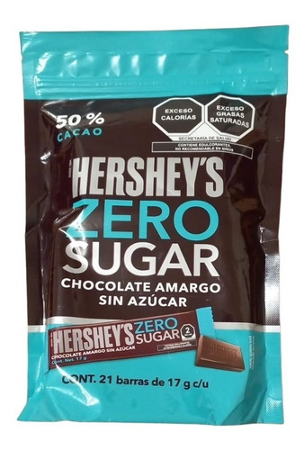 Chocolates Amargo Sin Azúcar Hershey´s Zero Sugar