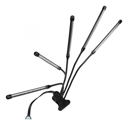 Clip Led Full Spectrum Plant Grow De 5 Cabezas, Programable