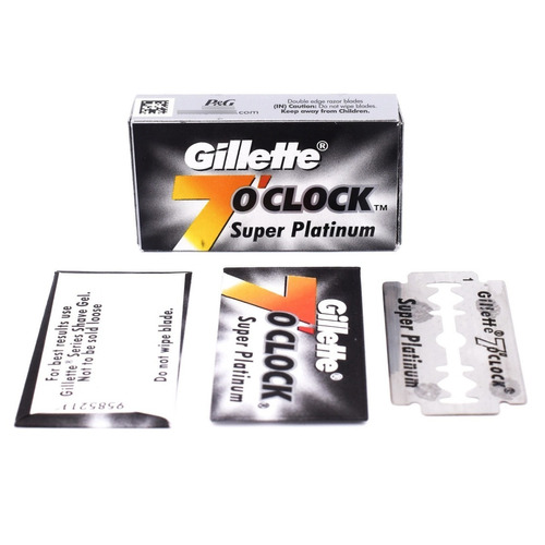 Hojas De  Afeitar Gillette 7 O'clock Super Platinum 