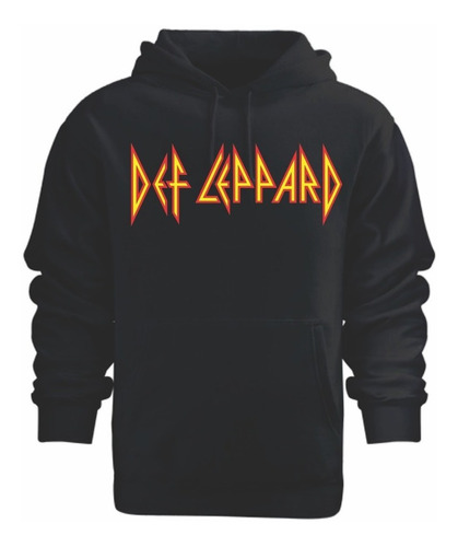 Buzo Rockero Def Leppard Algodon Frizado Est. De Frente 