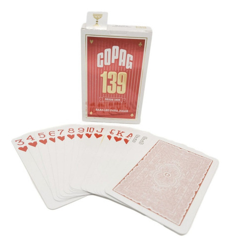 Baralho Copag 139 Tradicional Naipes Tamanho Normal Kit C/ 2